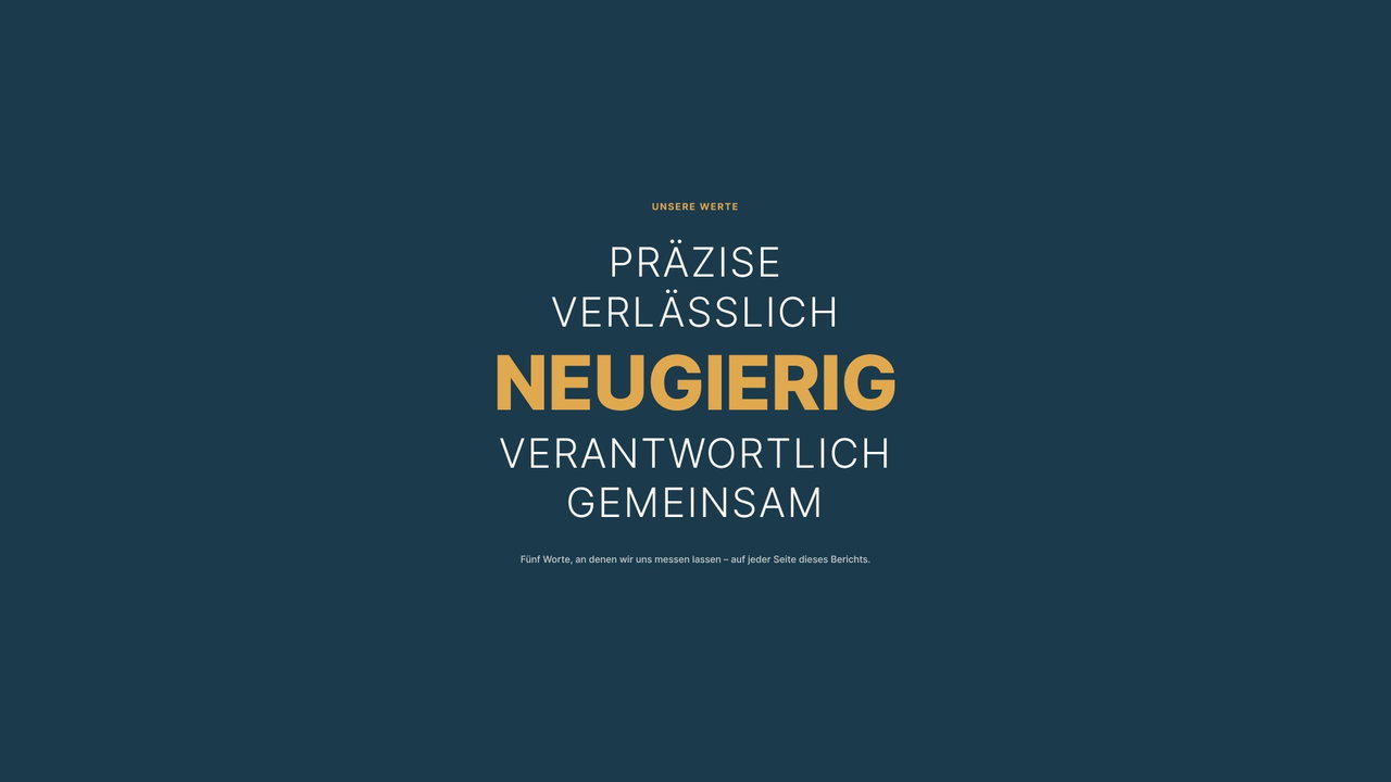 Vorschau: Unsere Werte