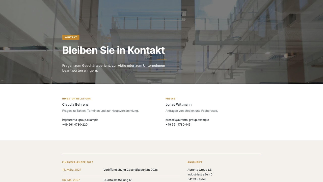 Vorschau: Kontakt
