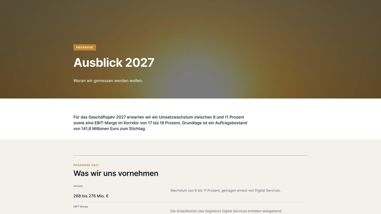 Vorschau: Ausblick 2027