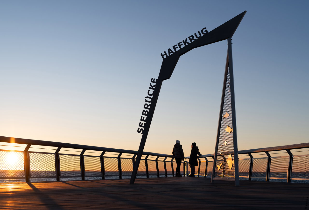 Seebrücke Haffkrug 2025 Sonnenaufgang © TALB Jan Konitzki