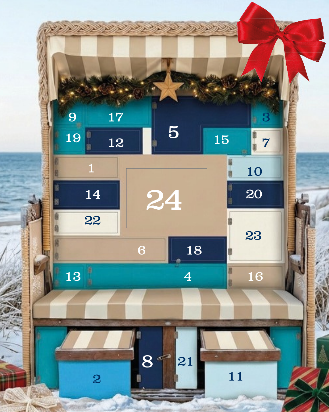 Strandkorb Adventskalender
