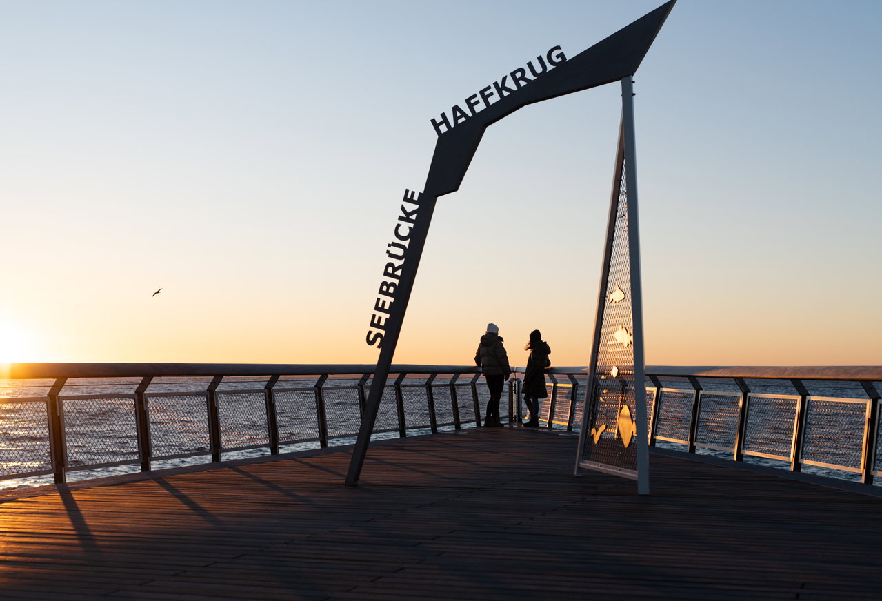 Seebrücke Haffkrug 2025 Sonnenaufgang © TALB Jan Konitzki