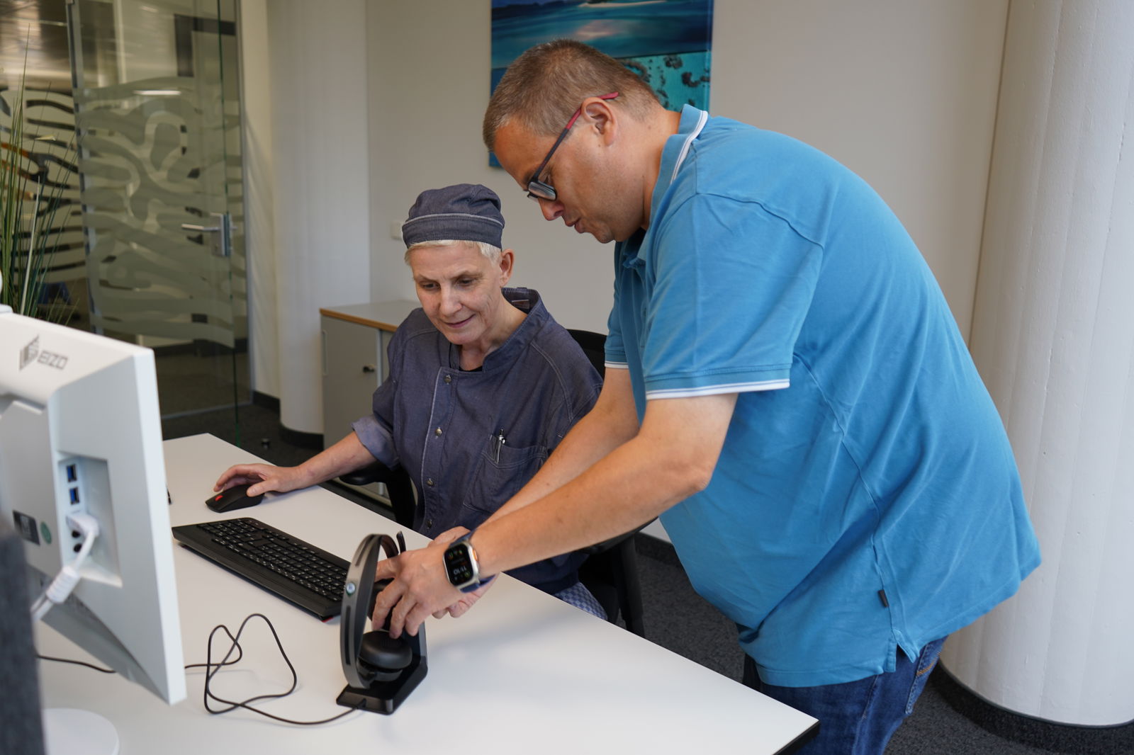 Dennis Brieske im Buero