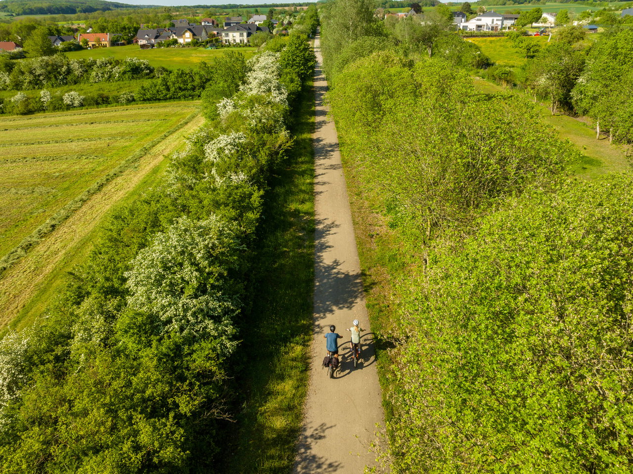 Unterwegs auf dem Nims-Radweg