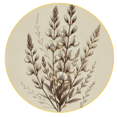 botanische Zeichnung Besenginster