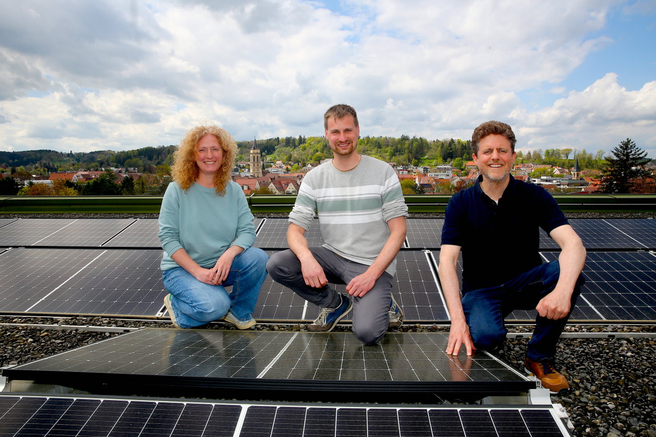 Das Team Klimaschutz und Klimaanpassung des Landratsamts v.l. Renate Ludewig, Sebastian Mayer und Hartwig Alber