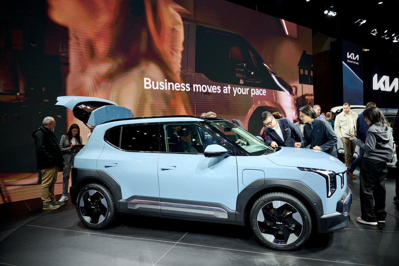 Brüssel Motor Show 2026: Kia EV 2.  Photo: FEBIAC via Autoren-Union Mobilität
