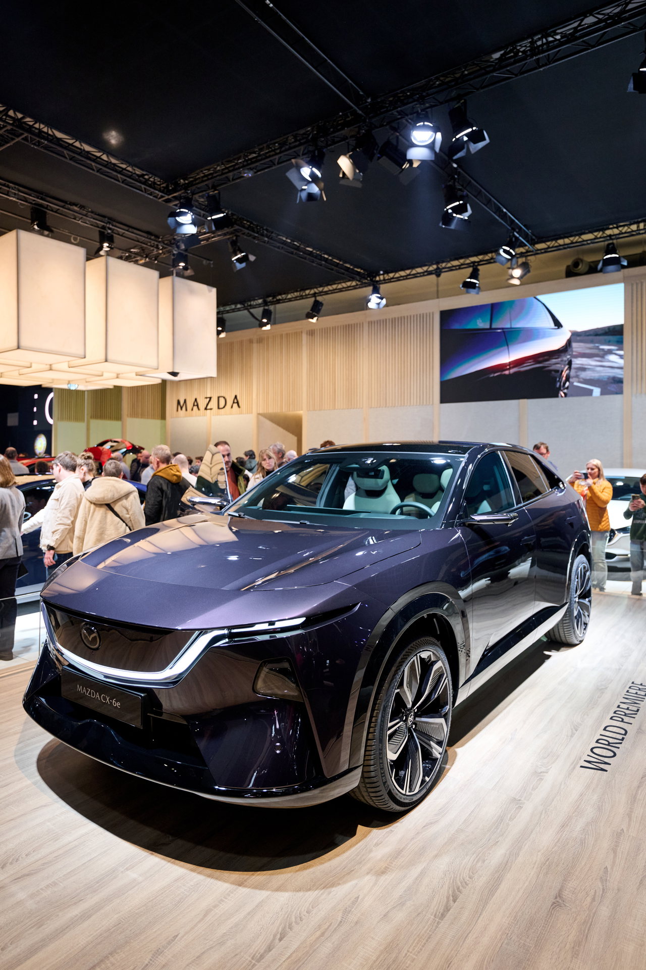 Brüssel Motor Show 2026: Mazda CX-6 e.  Photo: FEBIAC via Autoren-Union Mobilität