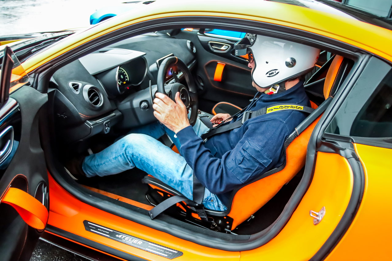 Autor Guido Borck im Alpine A110 R Ultime