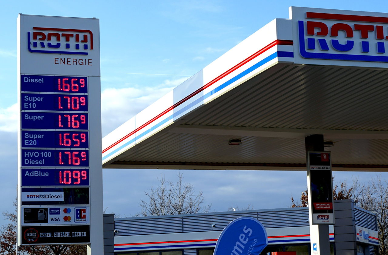 E20 an einer Tankstelle in Gießen