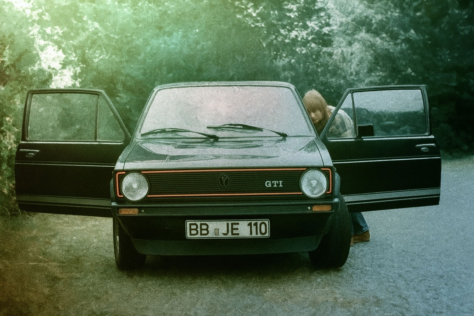 1976 Harald Kaiser an seinem GTI
