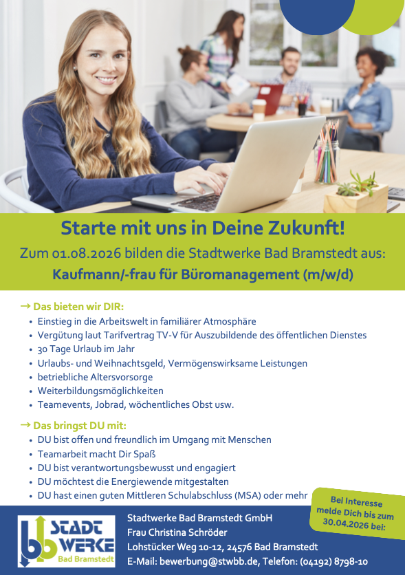 Stellenanzeige Azubi 2026