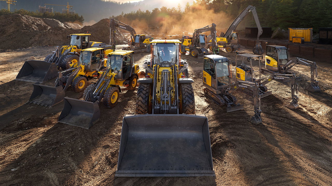 Aus dem breit aufgestellten Elektro-Angebot von Volvo CE stellt Swecon auf der Nordbau 2026 Maschinen aller Größenklassen vor. 