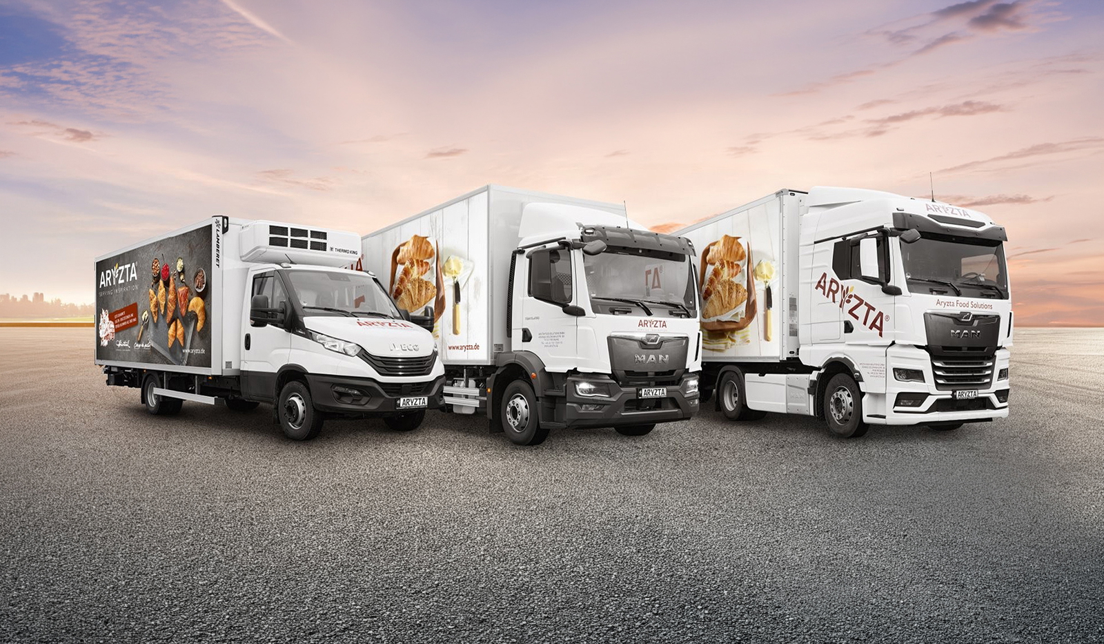 Die Flotte von Aryzta Food Solutions besteht derzeit aus 15 Kühlsattelzügen sowie 110 Verteilerfahrzeugen mit Kühlaufbau.