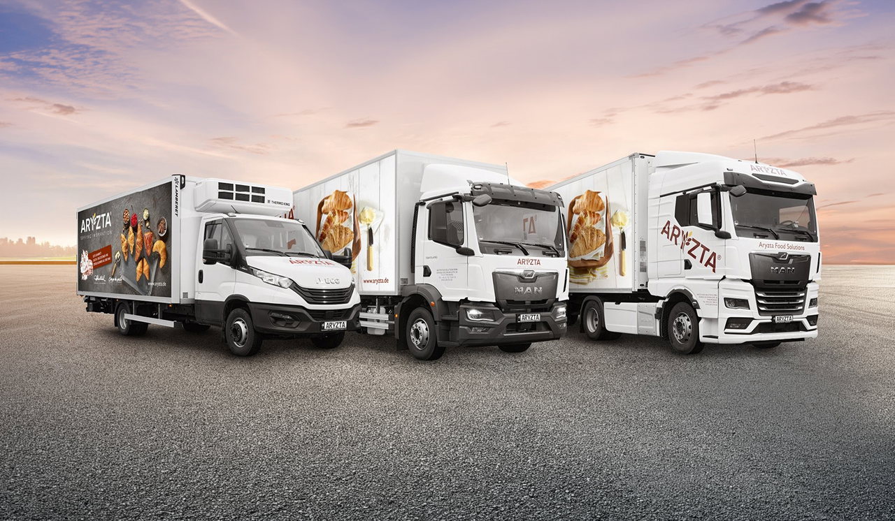 Die Flotte von Aryzta Food Solutions besteht derzeit aus 15 Kühlsattelzügen sowie 110 Verteilerfahrzeugen mit Kühlaufbau. 