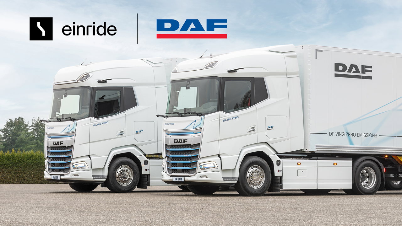 Im Level 4 autonom fahrende E-Lkw will DAF zusammen mit dem schwedischen Spezialisten Einride realisieren.