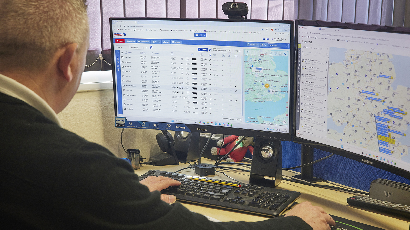 In der Disposition spielt die TrailerConnect-Telematik von Schmitz Cargobull eine Schlüsselrolle.