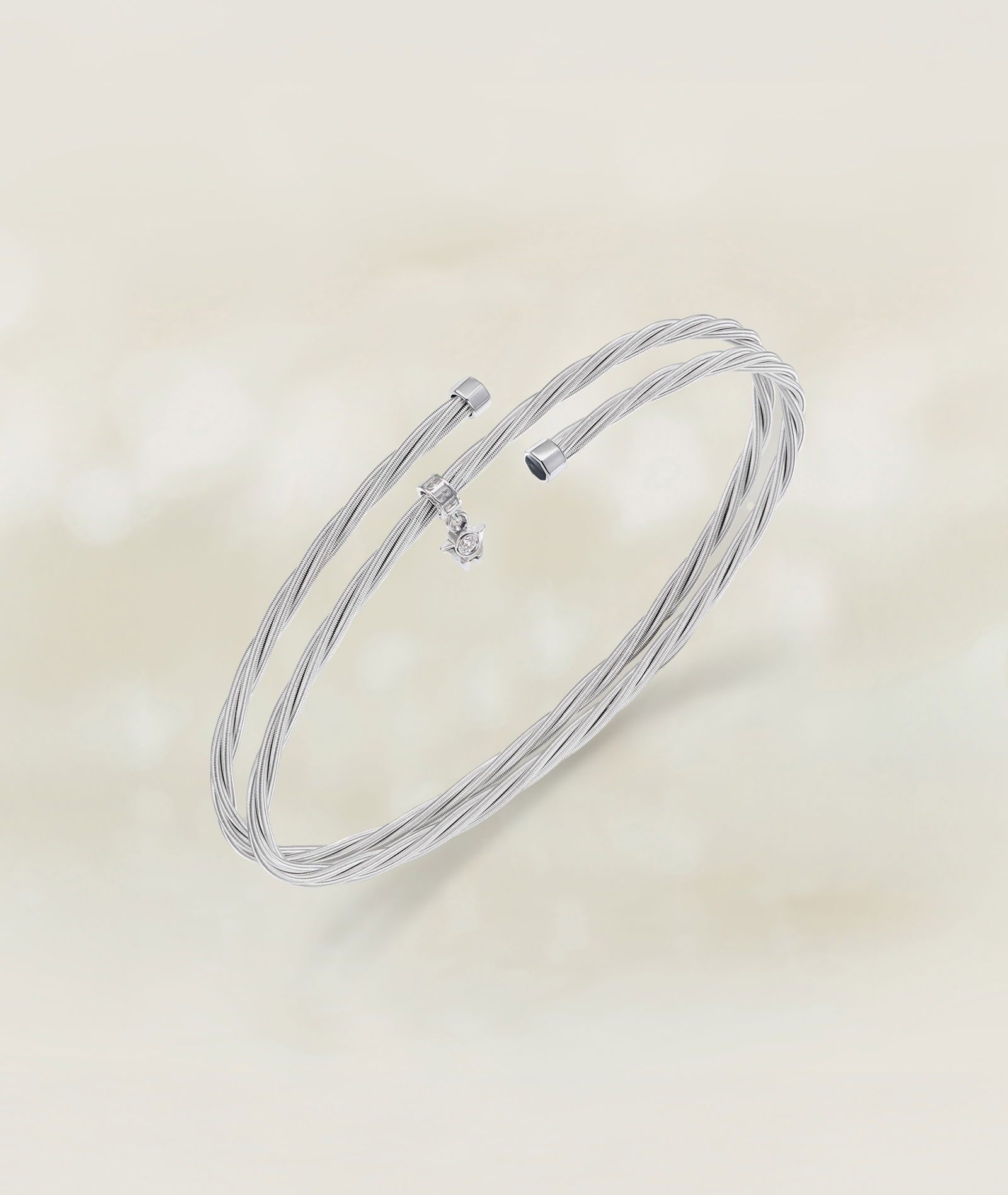 Silbernes Armband UMARME MICH Power of gold von Wellendorff