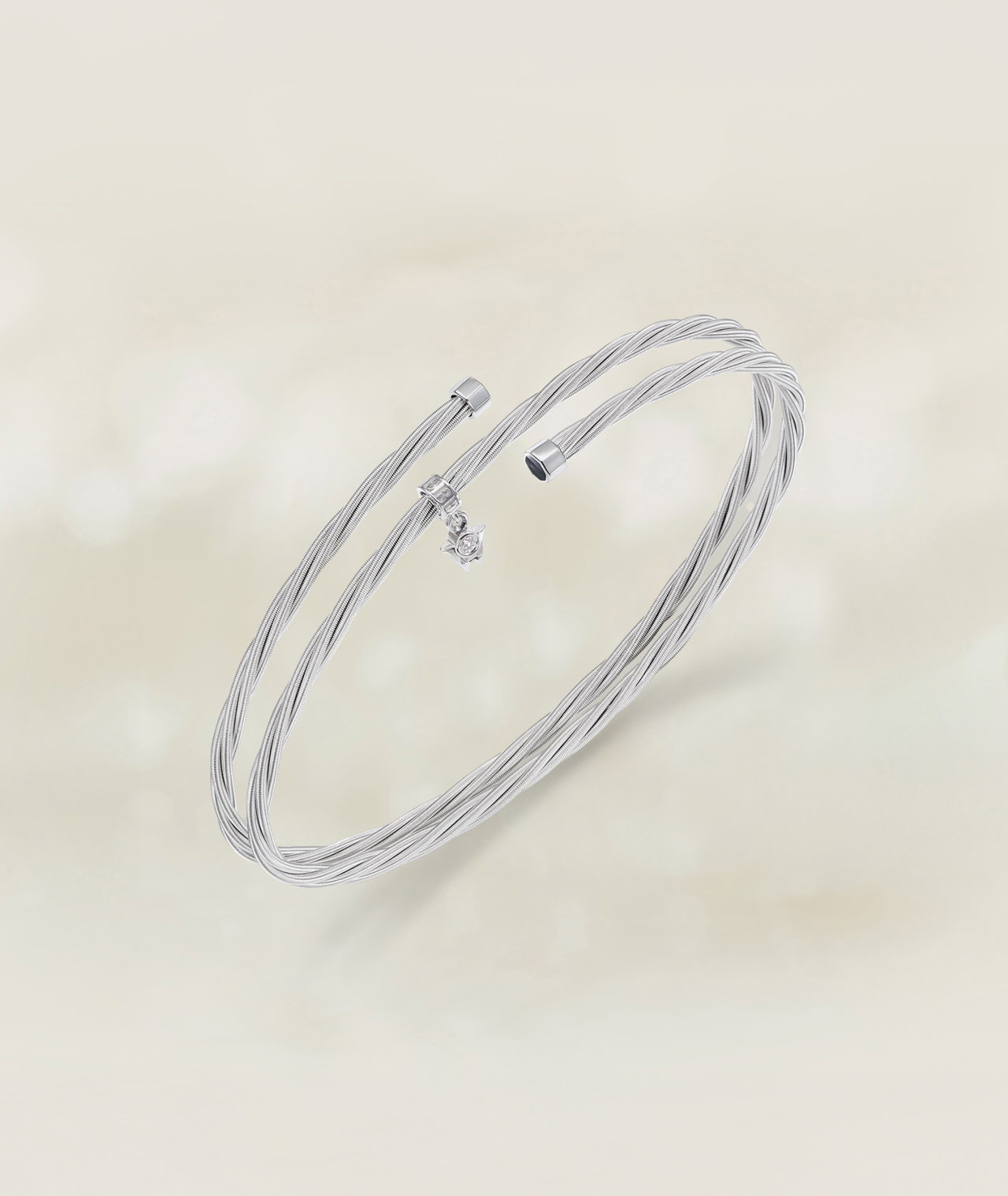 Silbernes Armband UMARME MICH Power of gold von Wellendorff