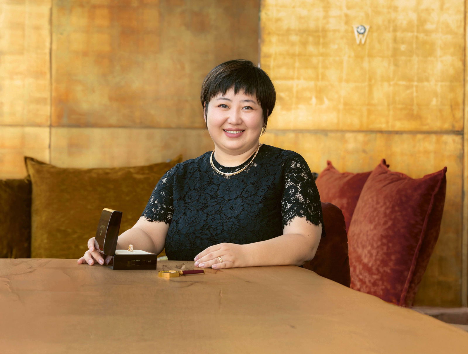 Portrait photograph of a Chinese Wellendorff jewellery expert