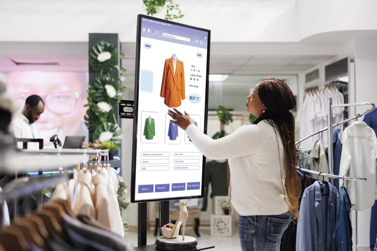 woman-buyer-selecting-clothes-board