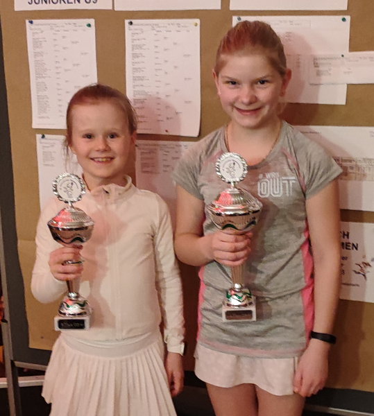 Die Braunschweigerin Leonie Friedrich (rechts) gewann das U10-Finale gegen Charlotte Rösing aus Hamburg.