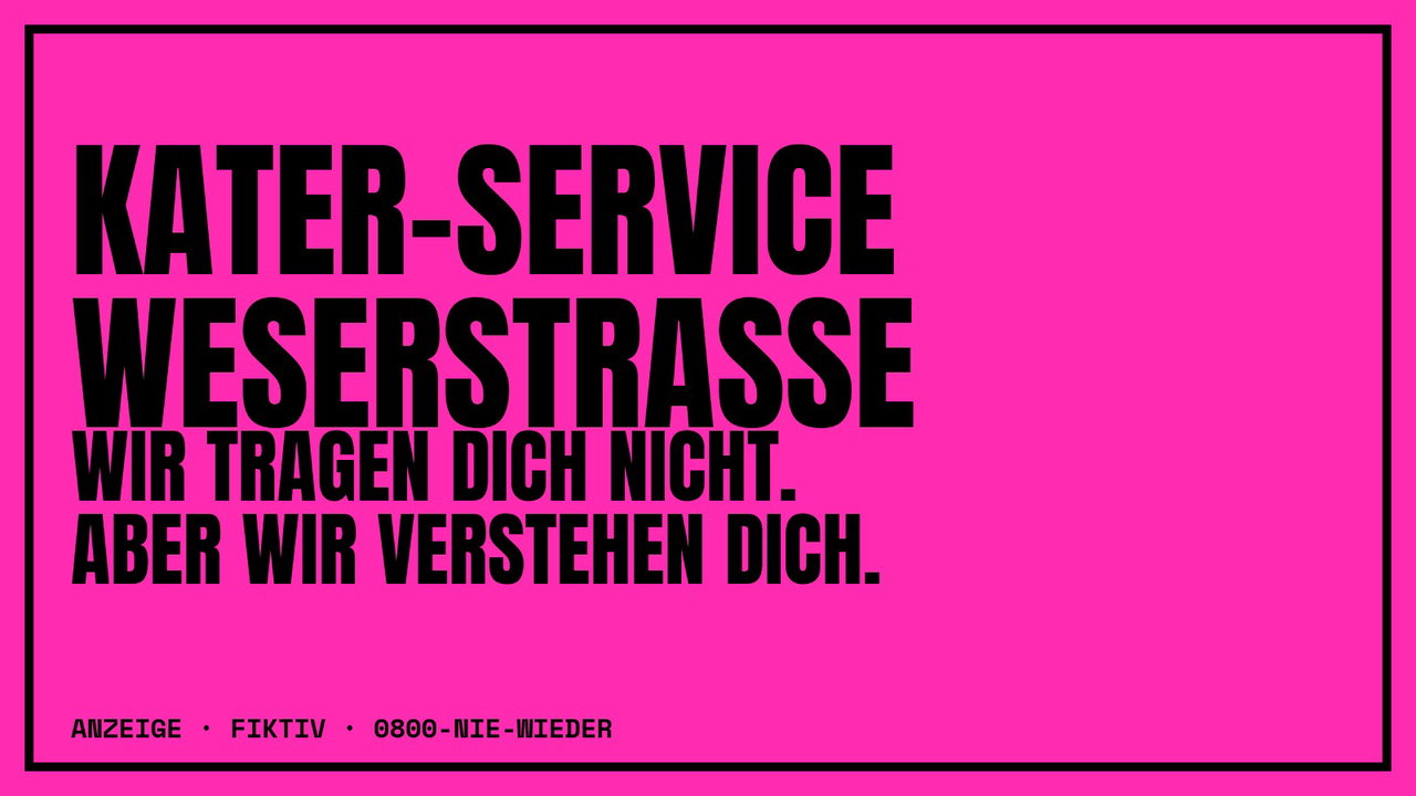 BRÜLL Satire: Kater-Service