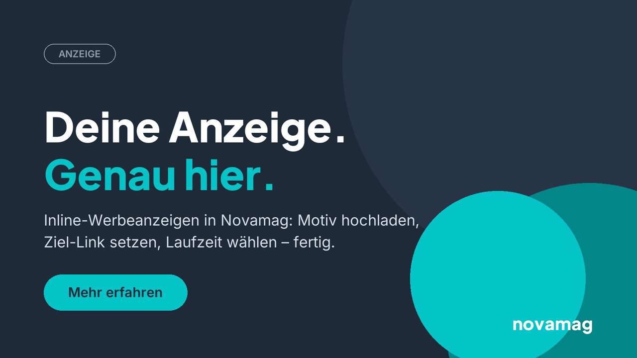 Novamag Beispielanzeige (Widget-Demo)