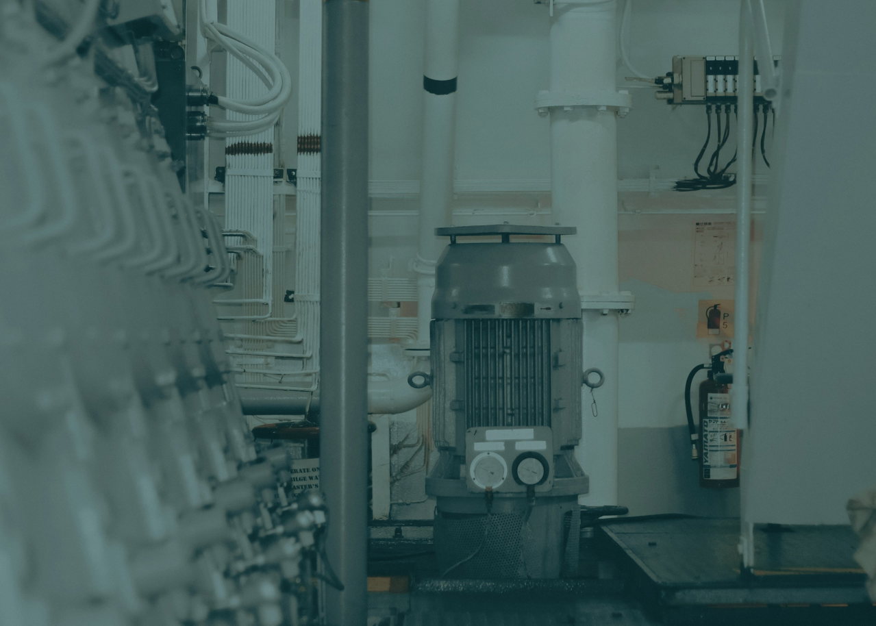 Nahaufnahme einer Industriepumpe