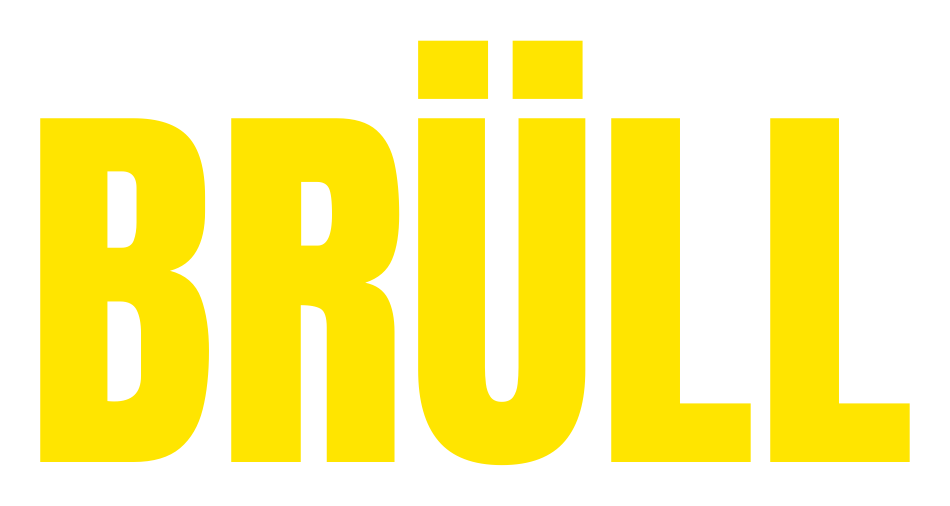 Wortmarke BRÜLL in Gelb