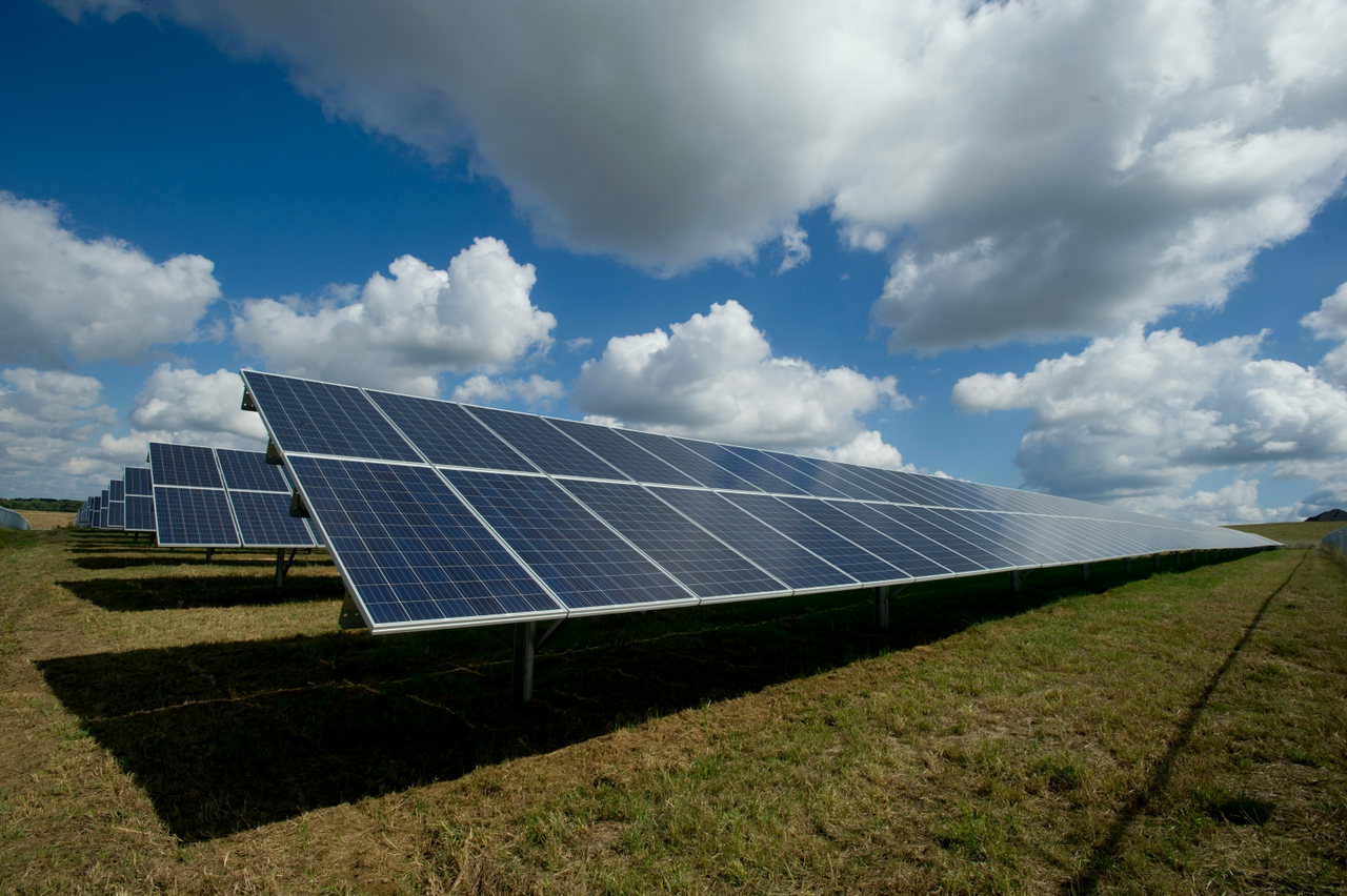 Solarmodule in der Nahaufnahme