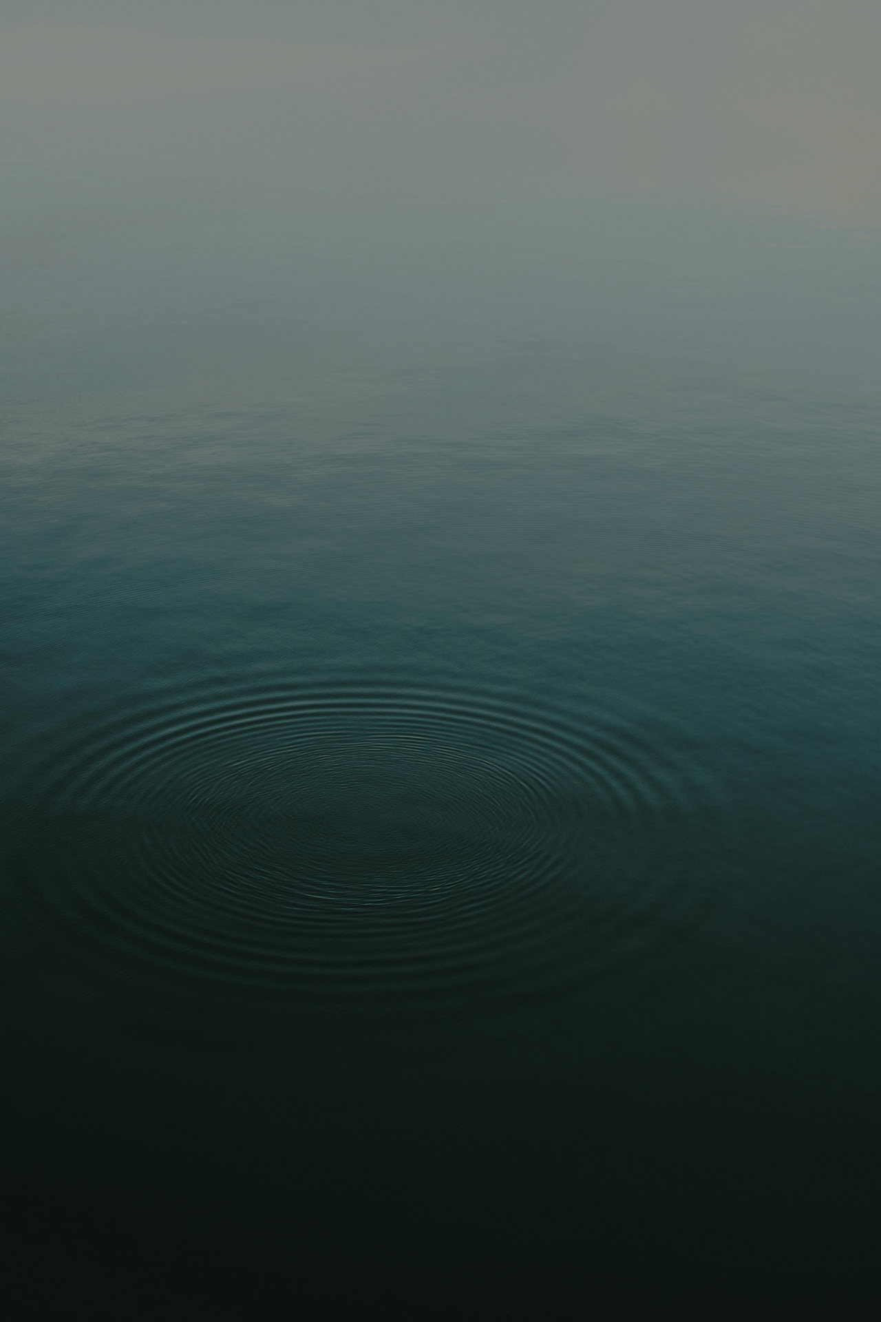 Ruhige Wasseroberfläche eines Sees