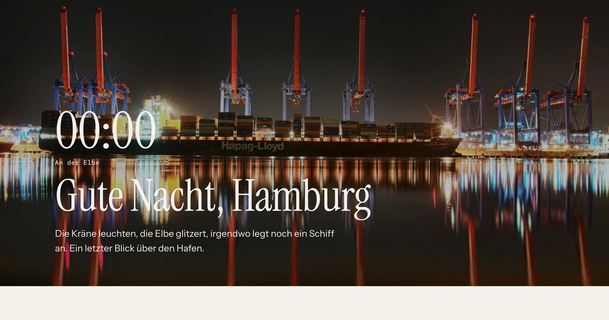 Vorschau der Seite: Gute Nacht, Hamburg