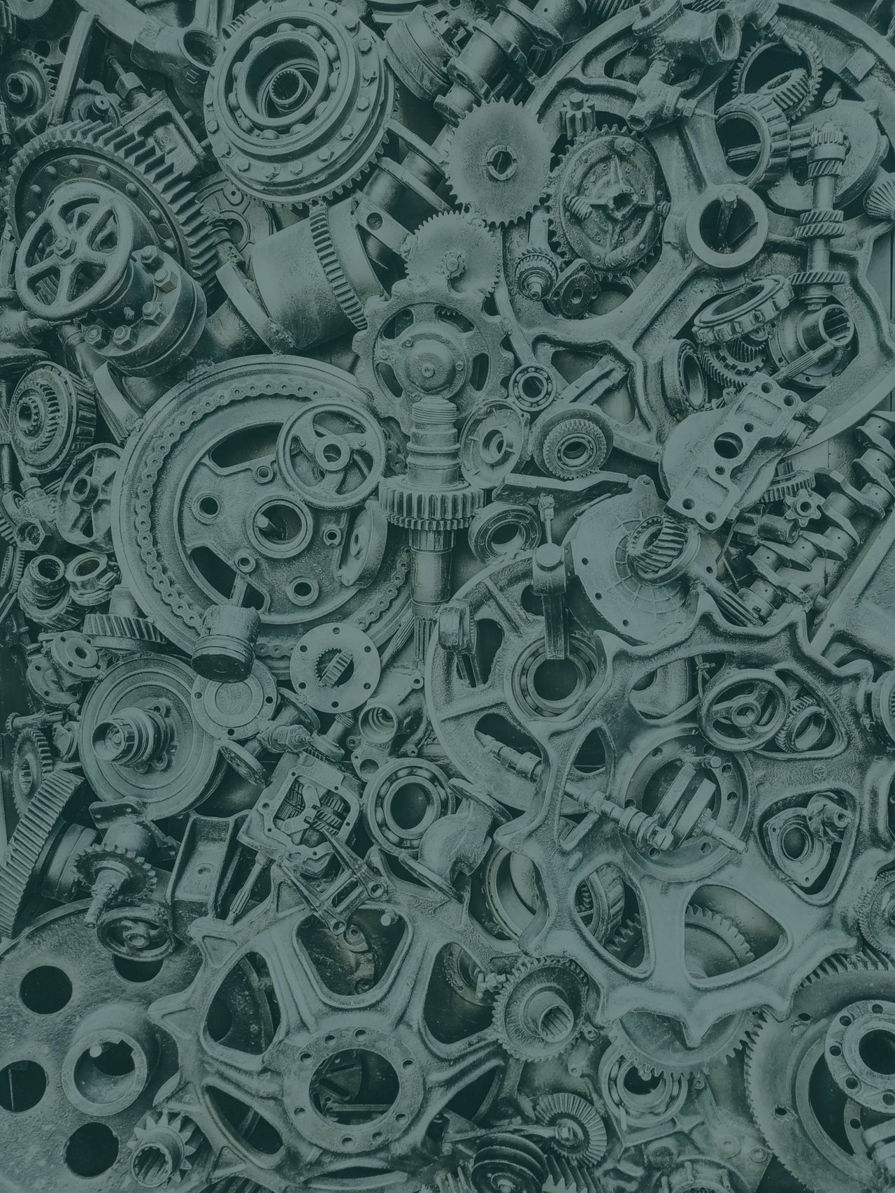 Metallteile in einer Werkstatt