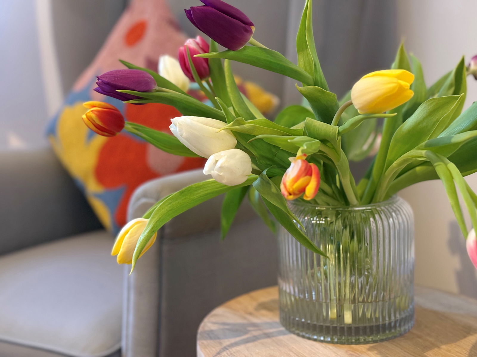 Bunter-Tulpenstrauss