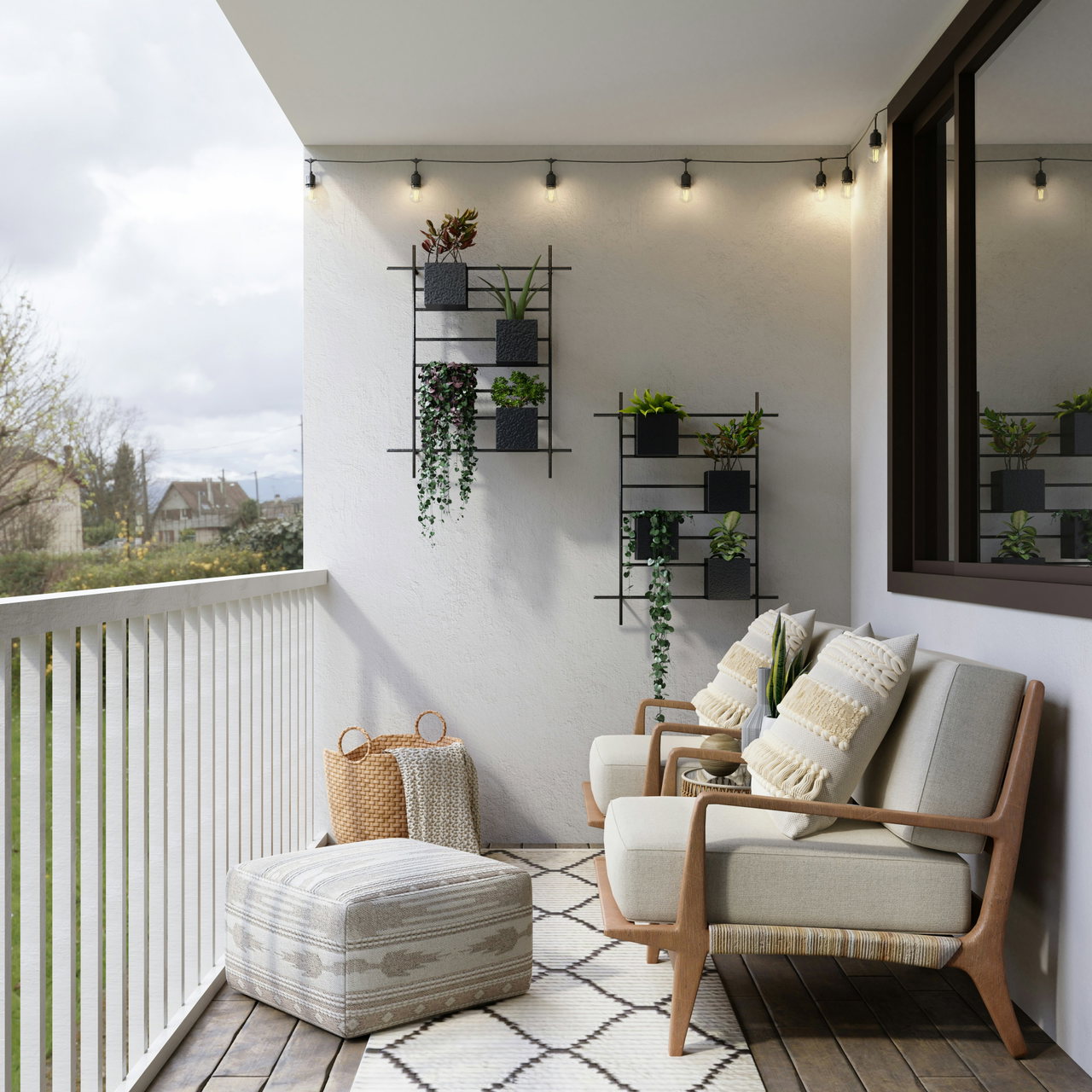 balkon-sofa-lichterkette-gemütlich-c-Spacejoy-Unsplash