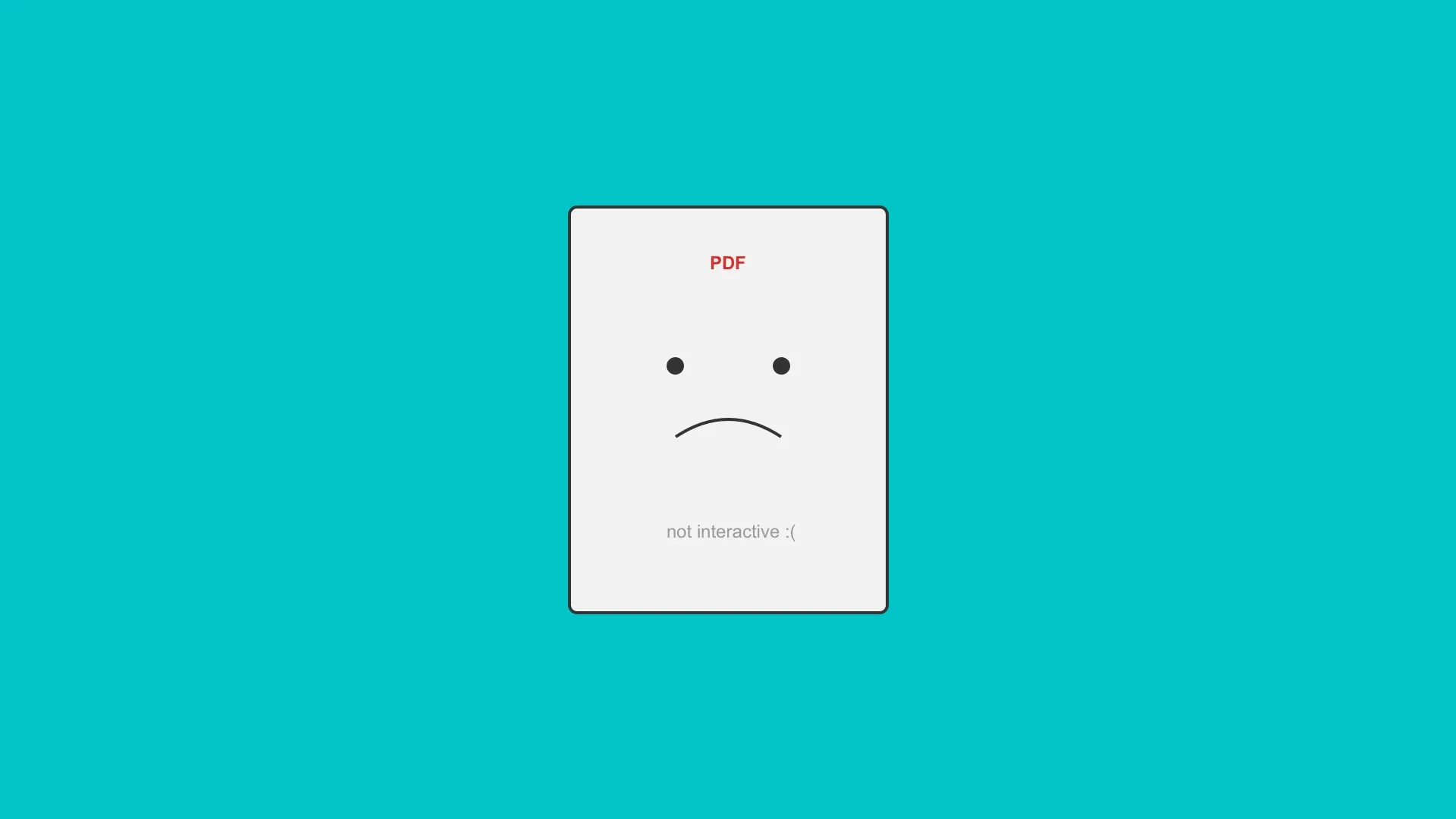 Why animated PDFs are no longer up to date