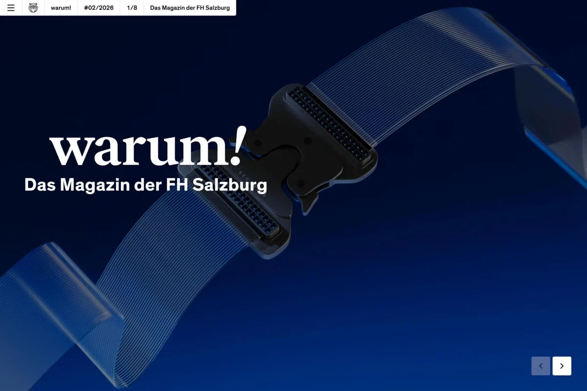 why! The magazine of Salzburg University of Applied Sciences
