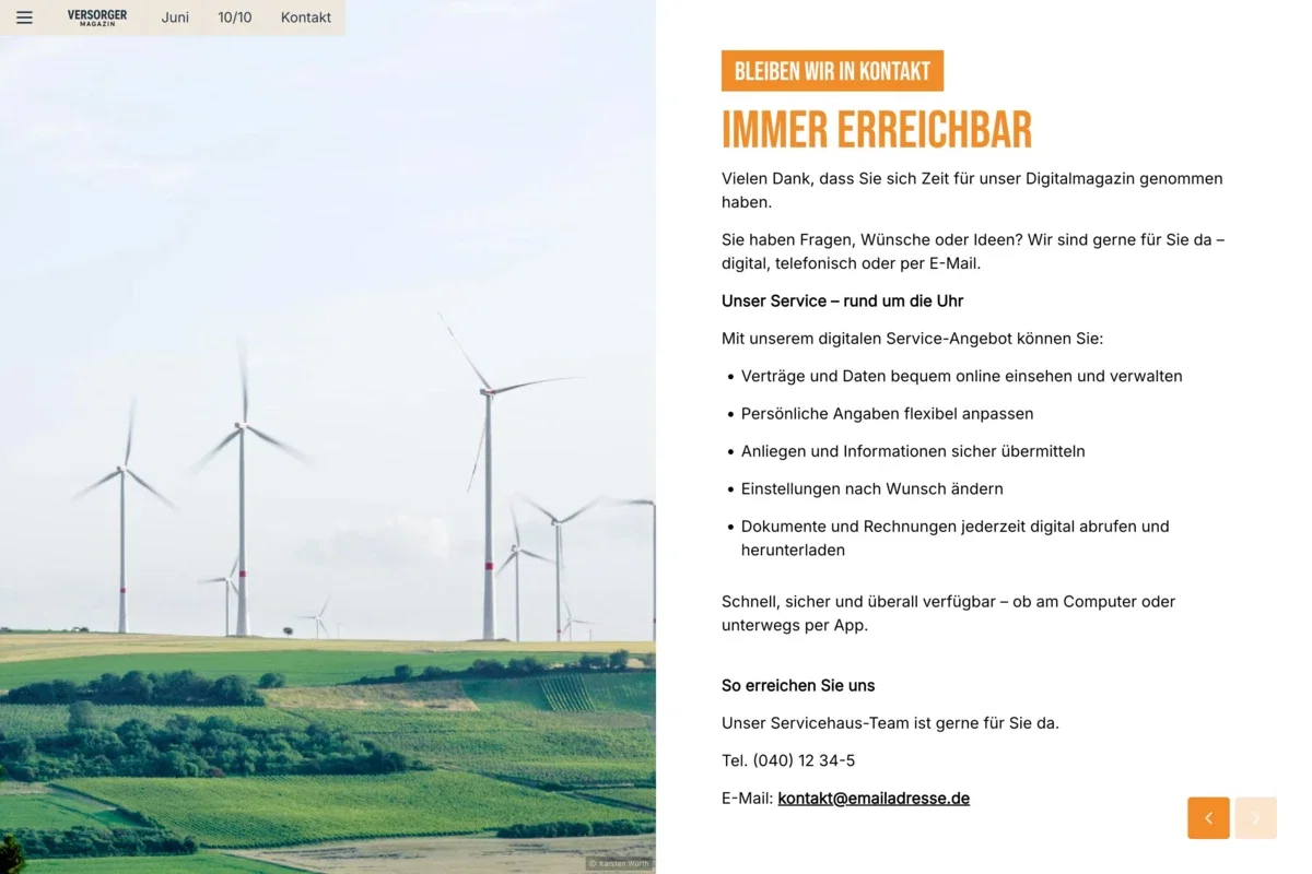 Versorgermagazin Kontakt Versorgermagazin Kontakt
