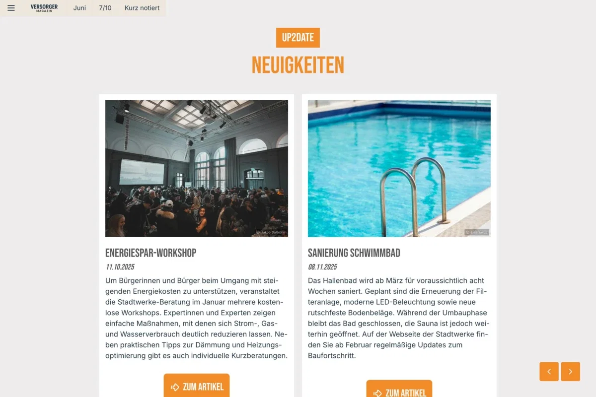 Versorgermagazin News Versorgermagazin News